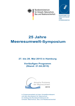 25 Jahre Meeresumwelt-Symposium