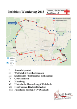 Infoblatt Wandertag 2015
