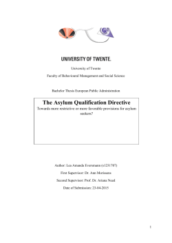 The Asylum Qualification Directive