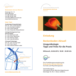Programm  - Beckenboden Zentrum M&uuml;nchen
