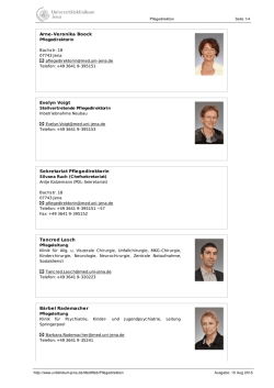 Arne-Veronika Boock Evelyn Voigt Sekretariat Pflegedirektorin