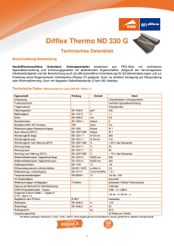 Produktdatenblatt Difflex Thermo ND 330 G - bwk