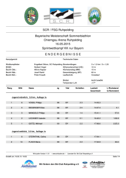 Ergebnisliste Sprint KK nur Bayern - Ski