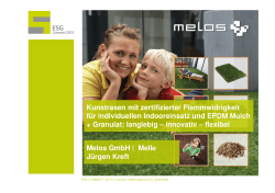 Melos GmbH - Kunstrasen mit zertifizierter Flammwidrigkeit