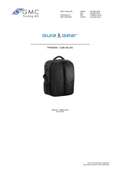 Gura Gear Preisliste herunterladen