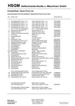HSGM Hei&szlig;schneide-Ger&auml;te u.