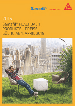 Sarnafil Flachdach Produkte - Preise