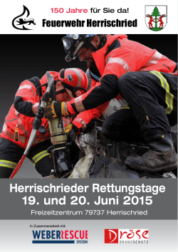 Herrischrieder Rettungstage 19. und 20. Juni 2015