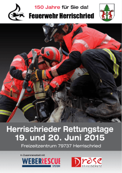 Herrischrieder Rettungstage 19. und 20. Juni 2015