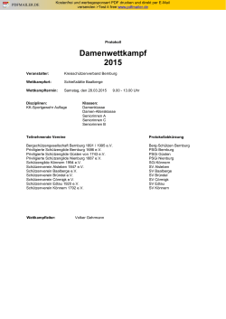 Damenwettkampf 2015 - Kreisschützenverband Bernburg