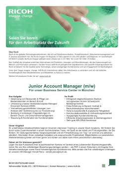 Junior Account Manager München