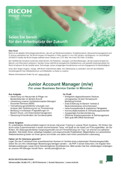 Junior Account Manager München