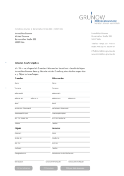 Ich / Wir &ndash; nachfolgend als Erwerber / Miterwerber bezeichnet