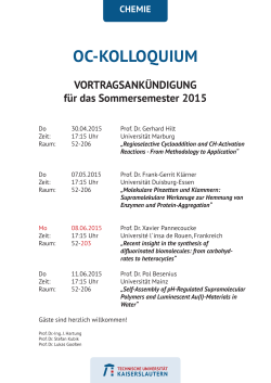 Terminplan SS 2015 mit allen Vorträgen (pdf