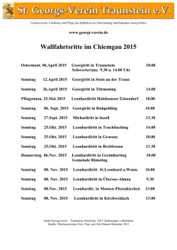 Wallfahrtsritte im Chiemgau 2015