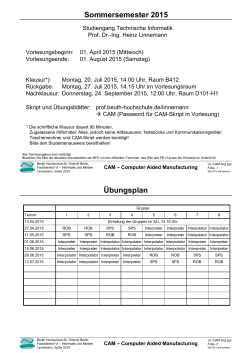Sommersemester 2015 Übungsplan - Beuth Hochschule für Technik