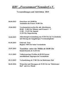 KBV &bdquo;Freesenmoot&ldquo;Nenndorf e.V.
