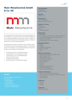 Muhr Metalltechnik GmbH & Co. KG