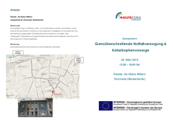 Grenzüberschreitende Notfallversorgung & Katastrophenvorsorge