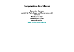 Neoplasien des Uterus - www . patho