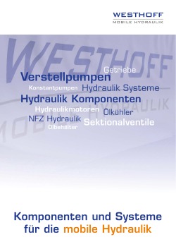 Verstellpumpen - Westhoff Mobile Hydraulik : Home