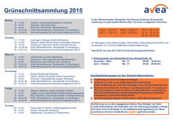 Gr&uuml;nschnittsammlung 2015