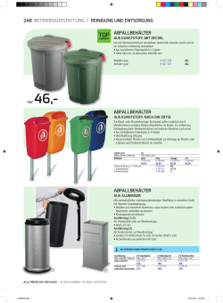 abfallbehälter abfallbehälter abfallbehälter 248 betriebsausstattung