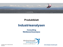 Industrieanalysen - Winfried Kempfle
