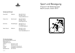 Radsportgruppe Bad Zurzach 2015