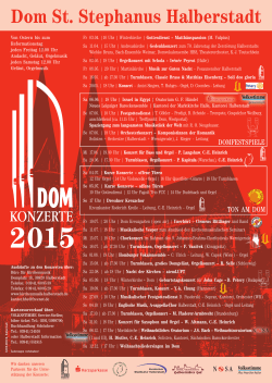 plakat A3 2015 neu.indd - Kirchenmusik in Halberstadt