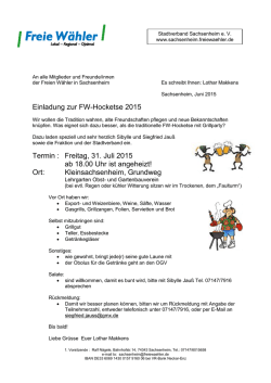 Grillhocketse 2015