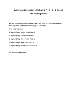 Bezirksmeisterschaften 2015 Neckargartach