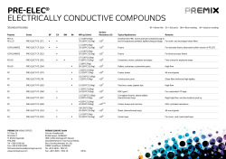 Electrically Conductive Compounds Standard Grades