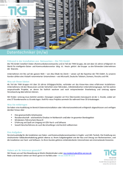Datentechniker (m/w)