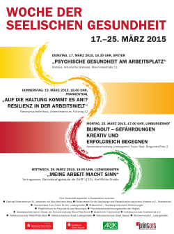 Plakat 2015 - Hilfen für psychisch kranke Menschen im Rhein