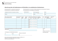 Eink&uuml;nfte von ausl&auml;ndischen Arbeitnehmern