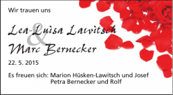 Lea-Luisa Lawitsch Marc Bernecker
