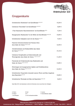 Gruppenkarte - Schw&auml;rzlocher Hof