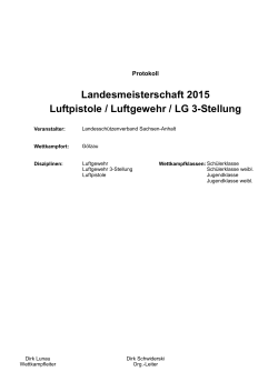Protokoll LM LG/LP Schüler und LG 3x20