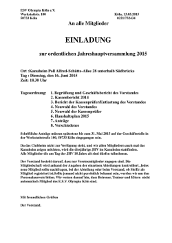 weitere Infos hier - ESV Olympia Köln Tennis
