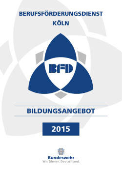 Interne Ma&szlig;nahmen BFD K&ouml;ln 2015 - Personal