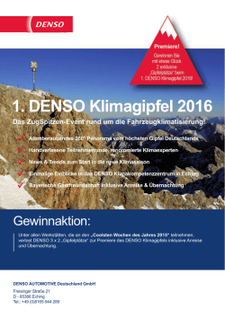 1. DENSO Klimagipfel 2016