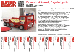 Feuerwehrbett Autobett, Etagenbett, gratis