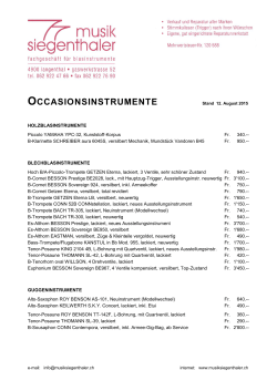Occasionsliste (im PDF-Format)
