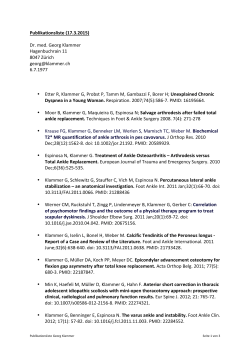 Publikationsliste (17.3.2015) Dr. med. Georg
