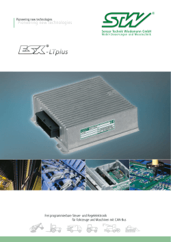 ESX-LTplus Datenblatt - Sensor Technik Wiedemann GmbH