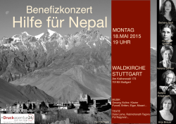 nepal plakat - Evangelische Waldkirche Stuttgart