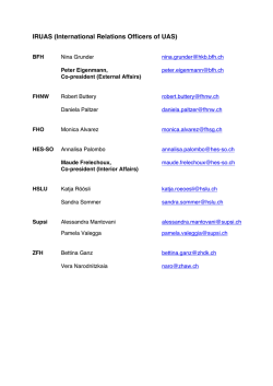 IRUAS (International Relations Officers of UAS)