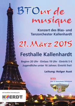 Festhalle Kallenhardt Konzert des Blas - Blas