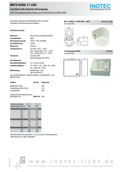 Datenblatt LED 230 V - INOTEC Sicherheitstechnik GmbH